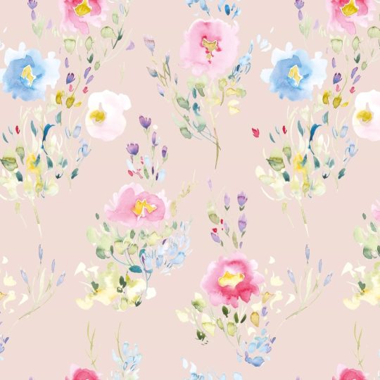 Tissu Coton Imprimé Floral Aquarelle — vue 2