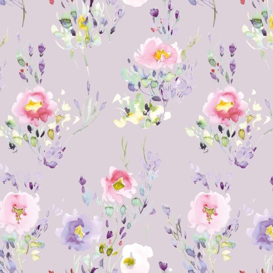 Tissu Coton Imprimé Floral Aquarelle — vue 3