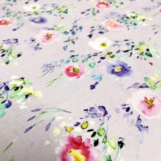 Tissu Coton Imprimé Floral Aquarelle — vue 5
