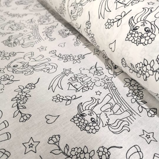 Tissu Coton À Colorier — vue 5