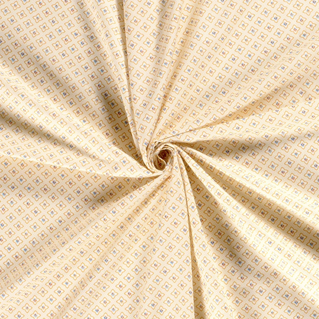 Tissu Coton Popeline Imprimé Japonais