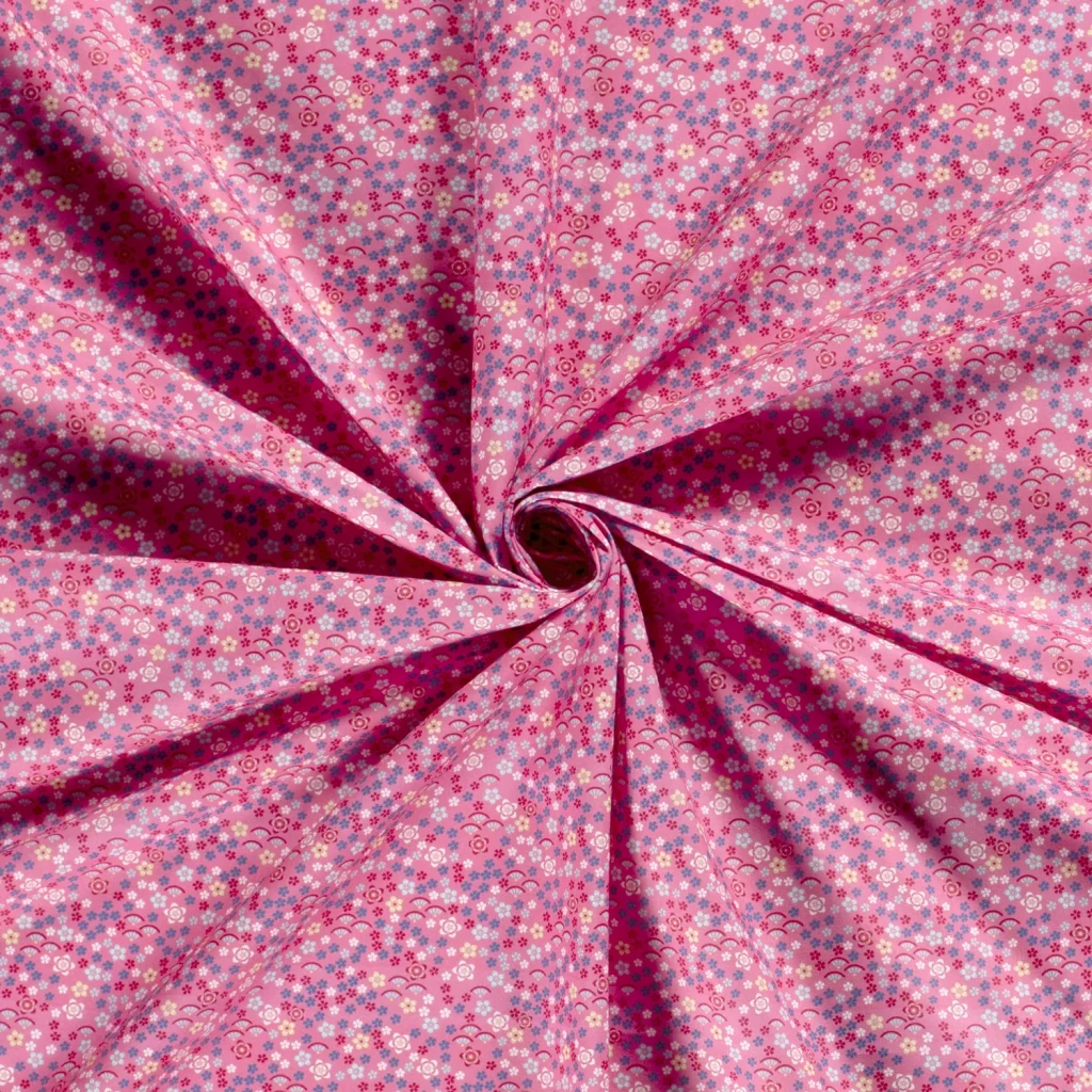 Tissu Coton Popeline Imprimé Millefleurs — vue 2