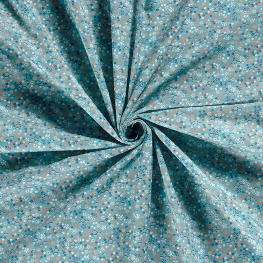 Tissu Coton Popeline Imprimé Millefleurs — vue 5