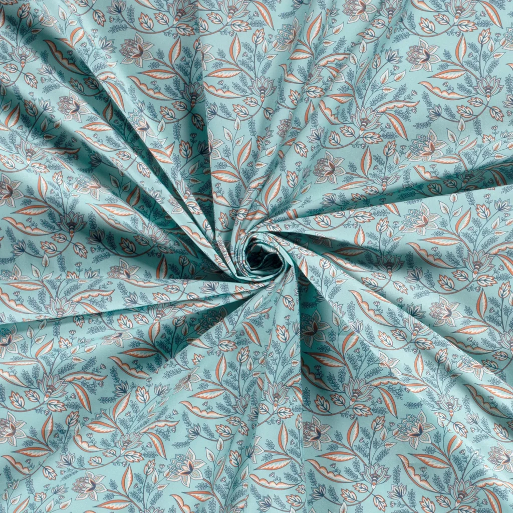 Tissu Coton Popeline Imprimé Floral — vue 7