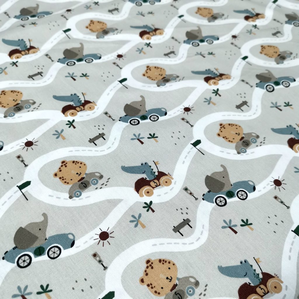 Popeline Coton Digital – Animaux En Voiture — vue 3