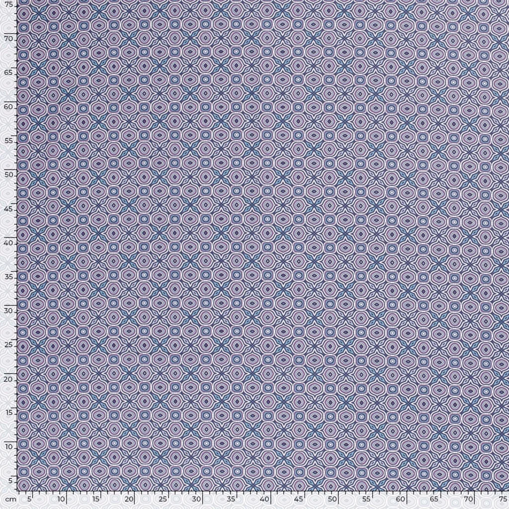 Tissu Coton Popeline Imprimé Géométrique — vue 2