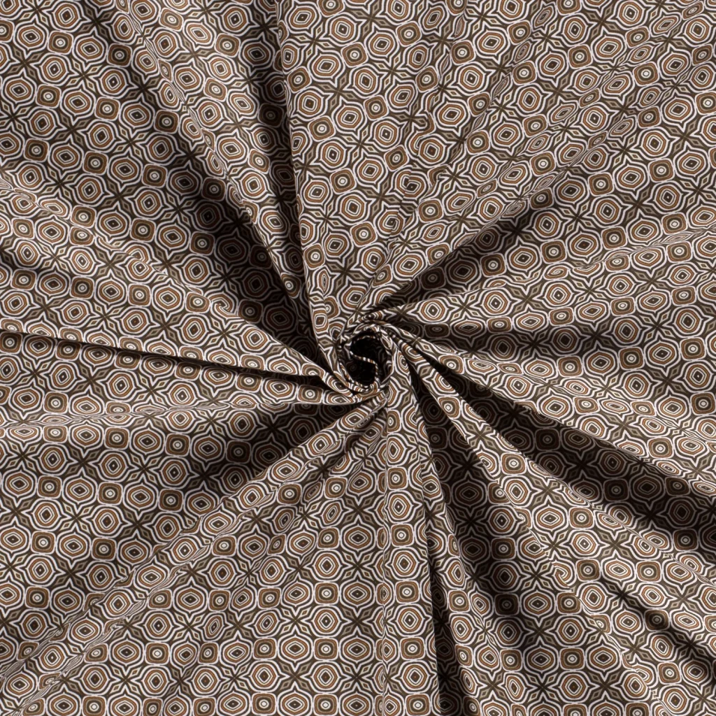 Tissu Coton Popeline Imprimé Géométrique — vue 9