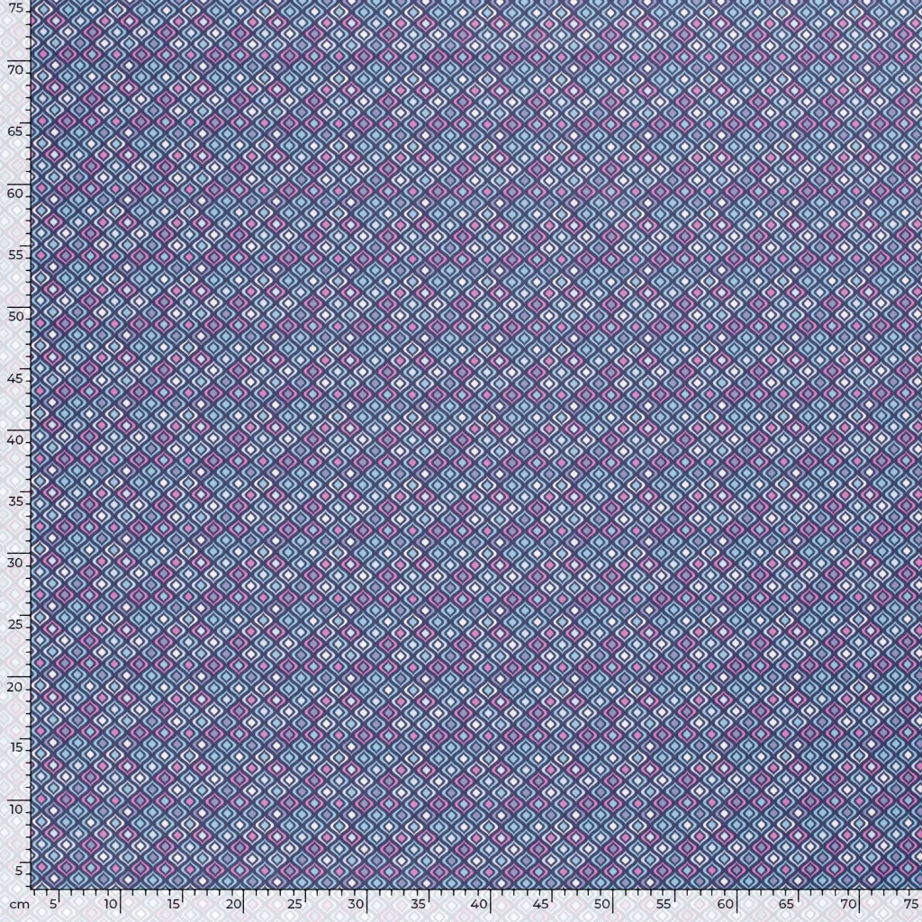 Tissu Coton Popeline Imprimé Géométrique — vue 5