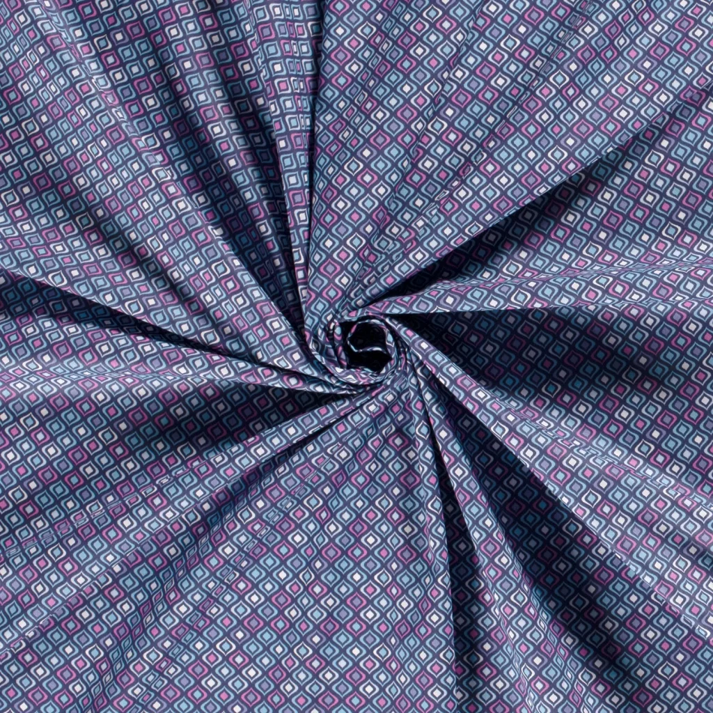 Tissu Coton Popeline Imprimé Géométrique — vue 7