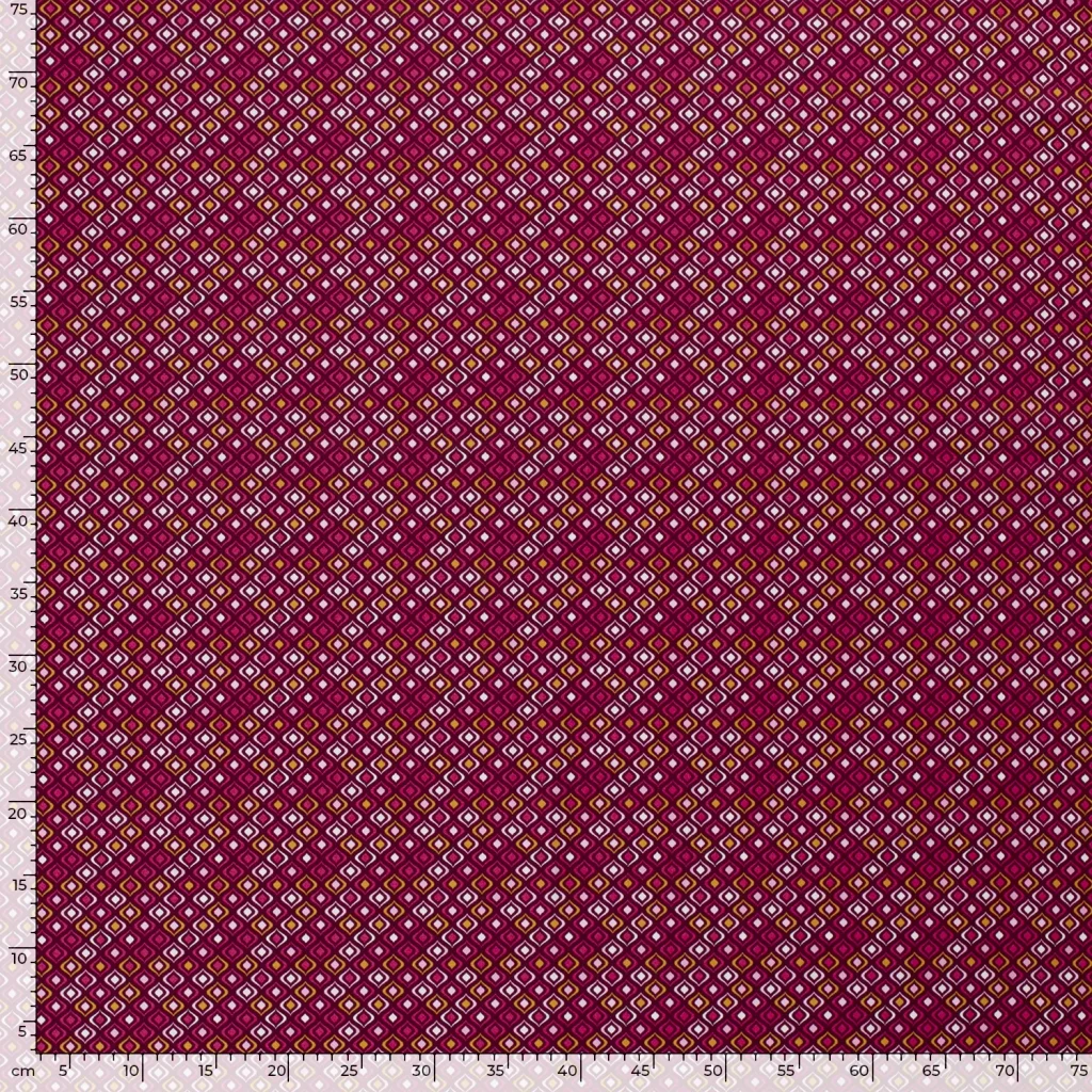 Tissu Coton Popeline Imprimé Géométrique — vue 4