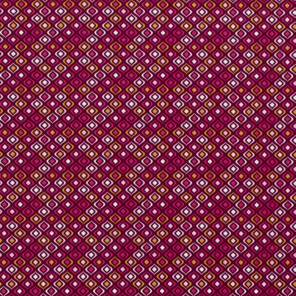 Tissu Coton Popeline Imprimé Géométrique — vue 2