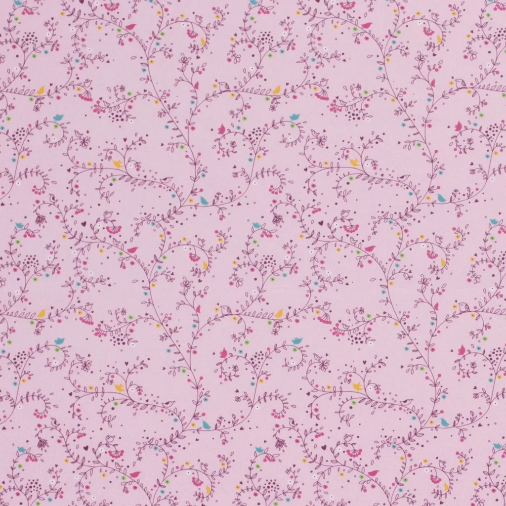 Tissu Coton Popeline Imprimé Indien