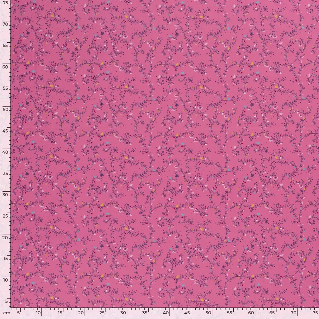 Tissu Coton Popeline Imprimé Indien — vue 5
