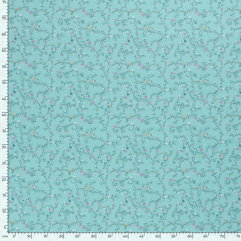 Tissu Coton Popeline Imprimé Indien — vue 8