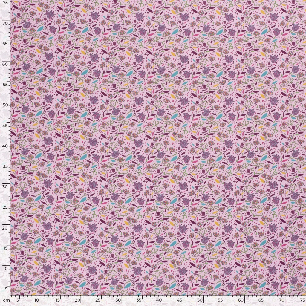 Tissu Coton Popeline Imprimé Indien — vue 2