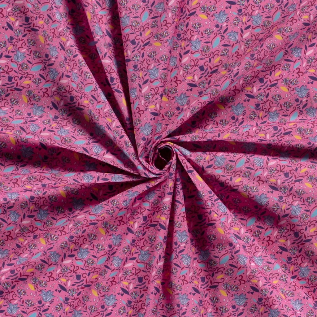 Tissu Coton Popeline Imprimé Indien — vue 4