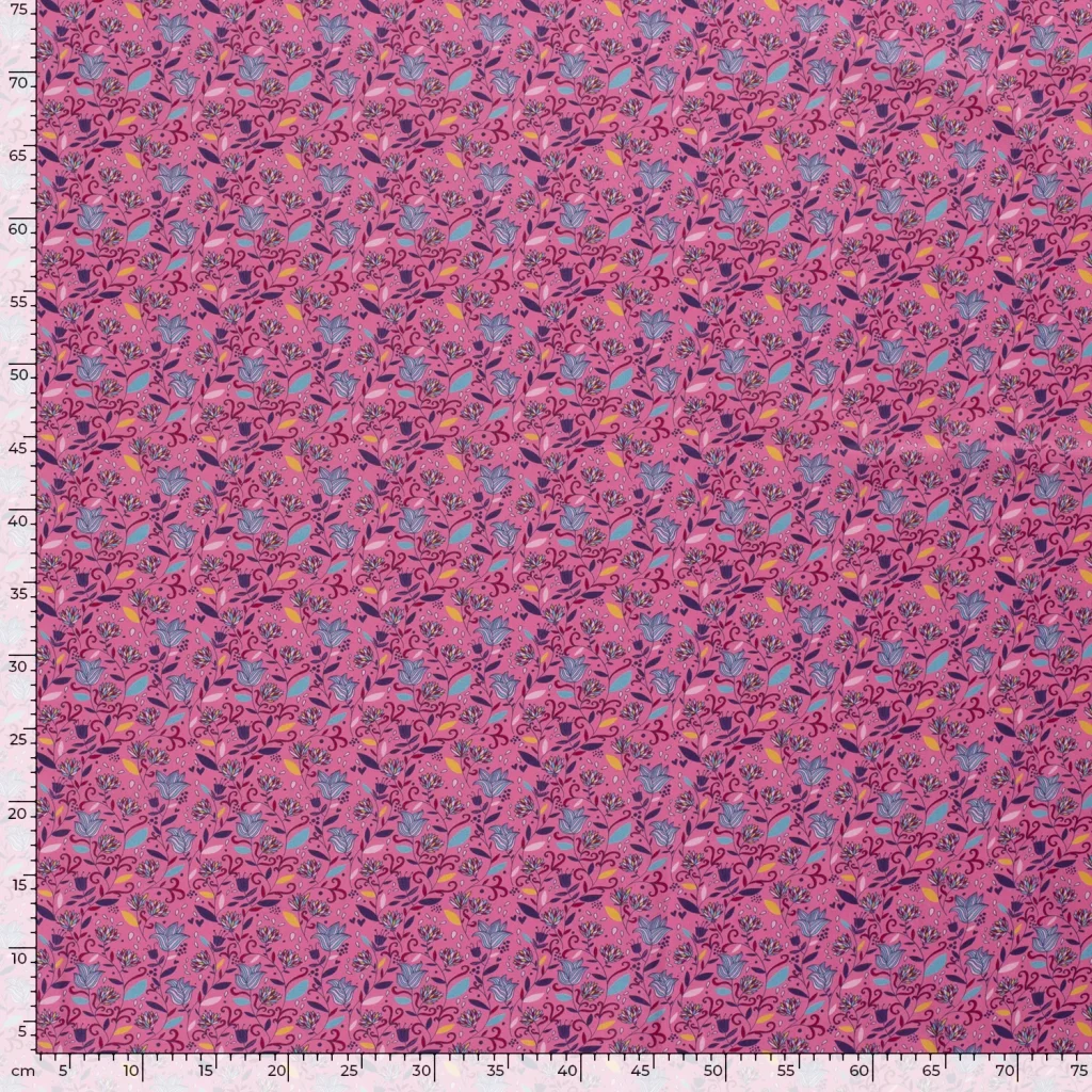Tissu Coton Popeline Imprimé Indien — vue 5
