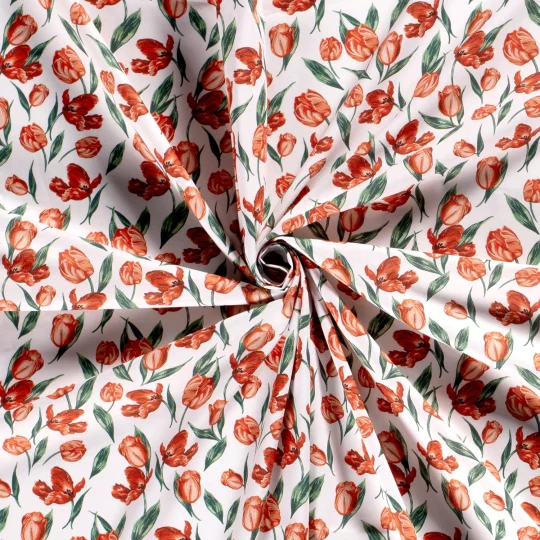 Tissu Coton Popeline Imprimé Floral — vue 11