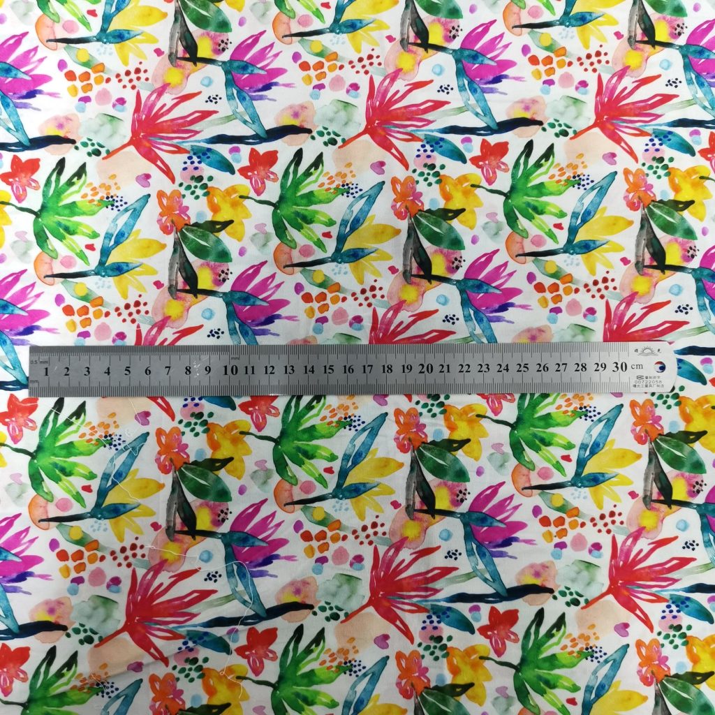 Popeline Coton Digital – Floral Multicolore — vue 2