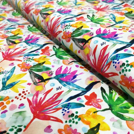 Popeline Coton Digital – Floral Multicolore