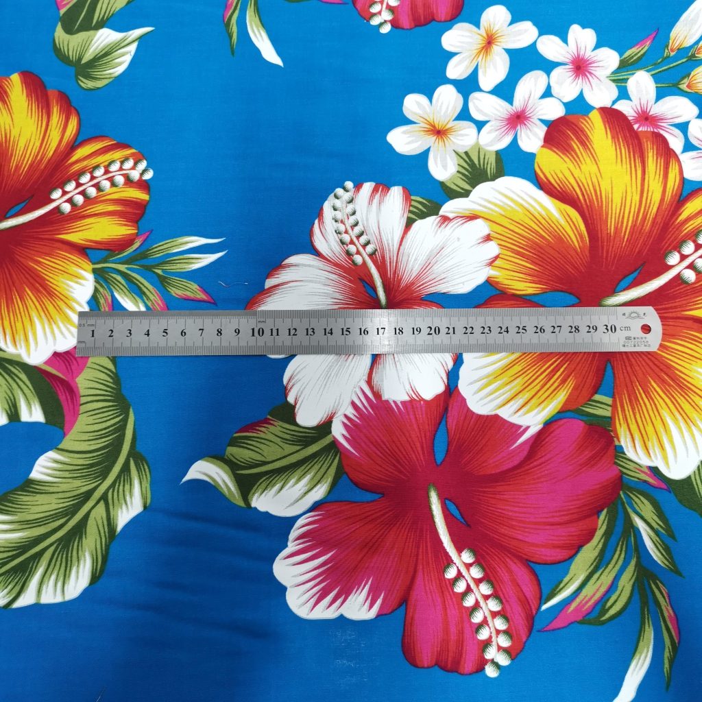 Fibrane Imprimée Hibiscus Multicolore — vue 5
