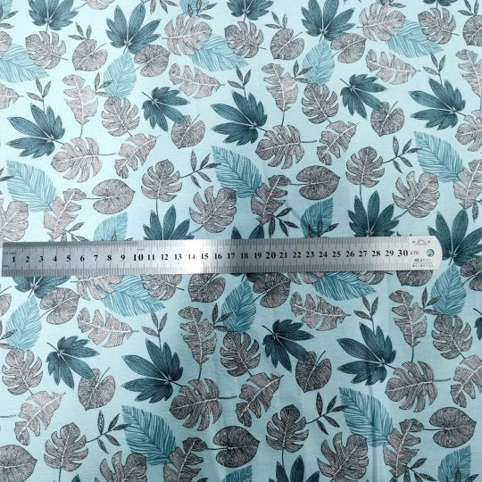 Popeline Coton Digital – Feuilles De Monstera — vue 2