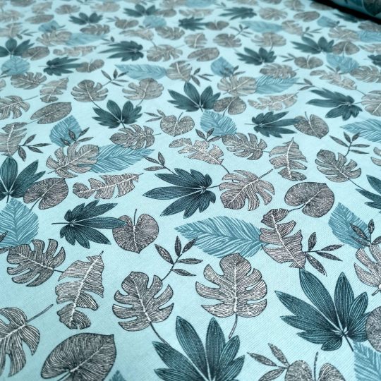 Popeline Coton Digital – Feuilles De Monstera — vue 3
