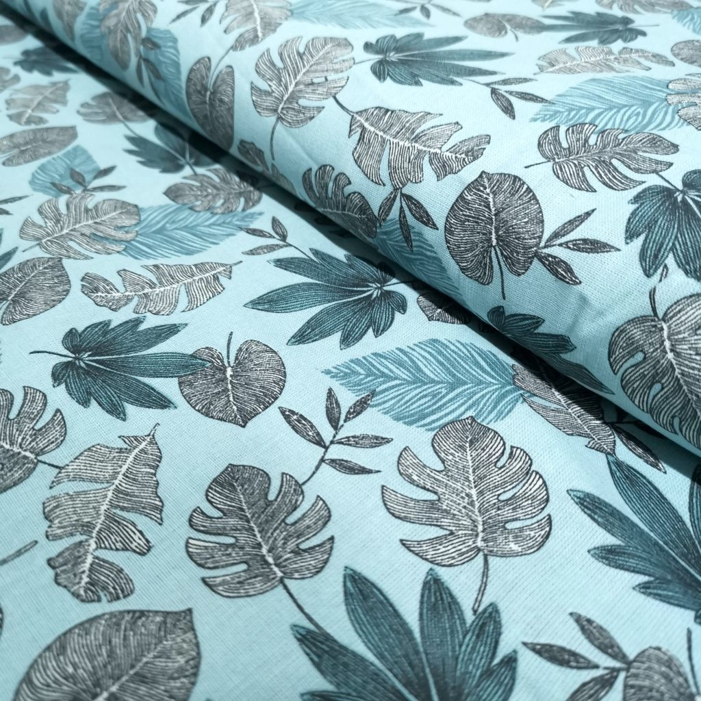 Popeline Coton Digital – Feuilles De Monstera