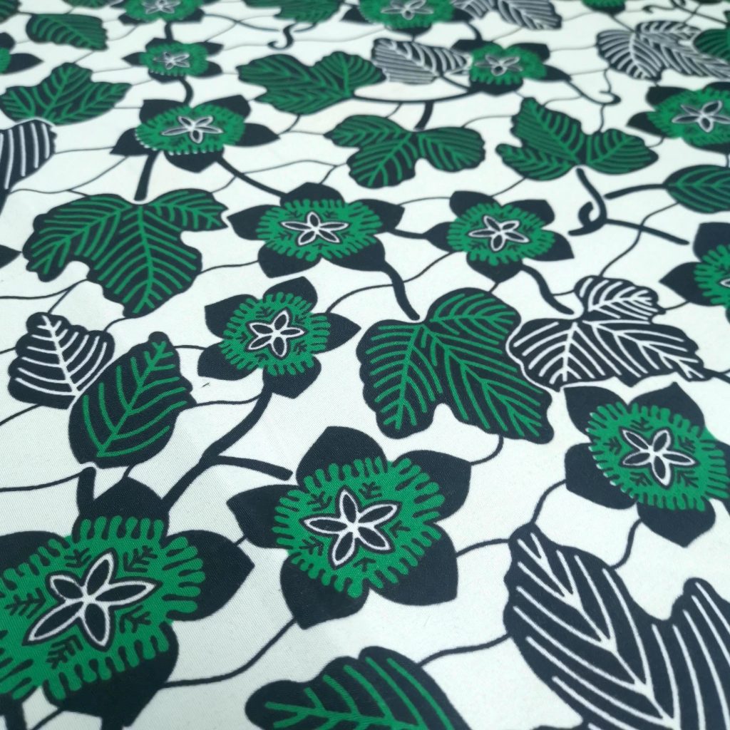 Tissu Africain Motif – Floral Vert — vue 4