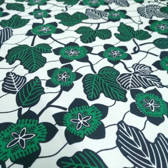 Tissu Africain Motif – Floral Vert — vue 4