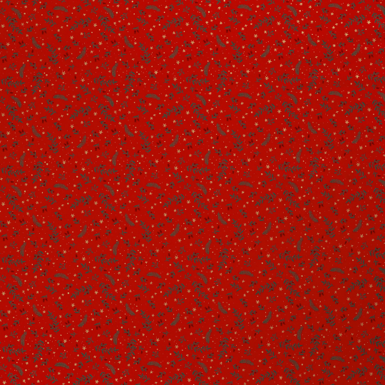 Popeline Coton – Motif Noël Branche De Houx — vue 5