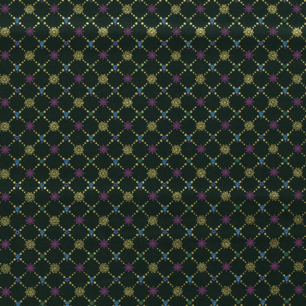 Popeline Coton – Motif Noël Géométrique