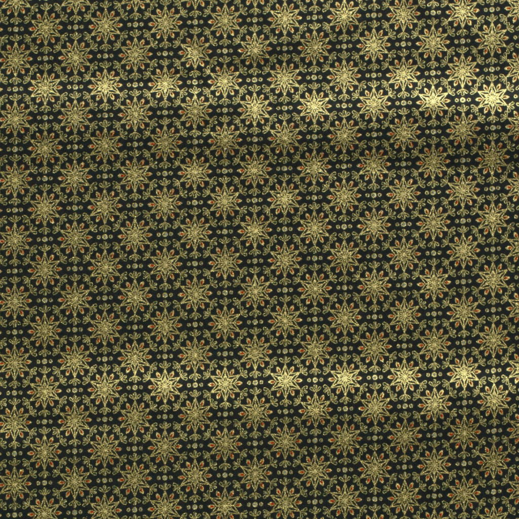 Popeline Coton – Motif Noël Étoiles