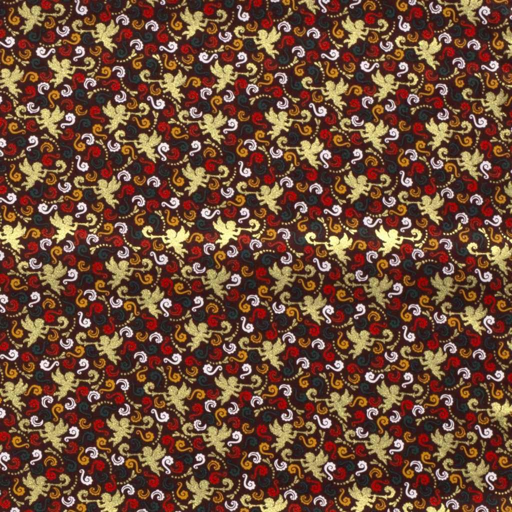 Popeline Coton – Motif Noël Anges