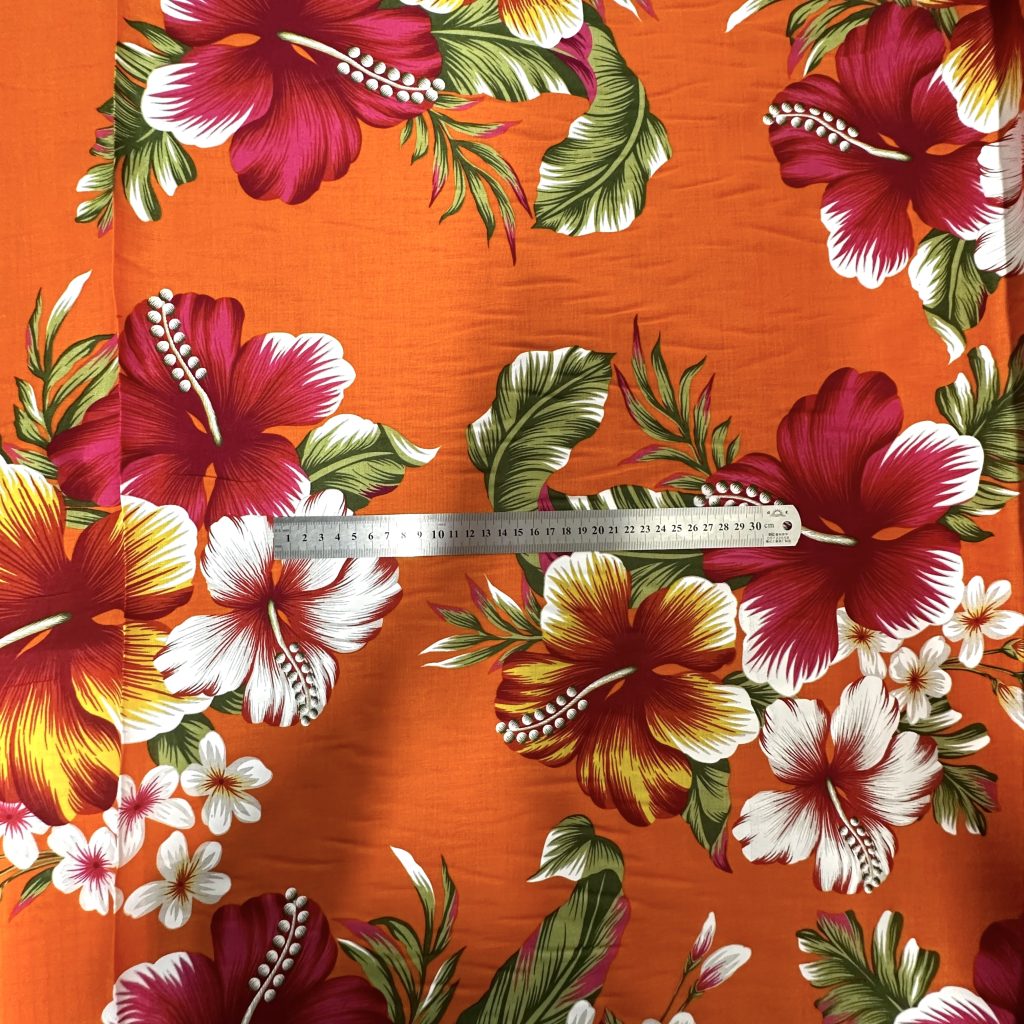 Fibrane Imprimée Hibiscus Multicolore — vue 11