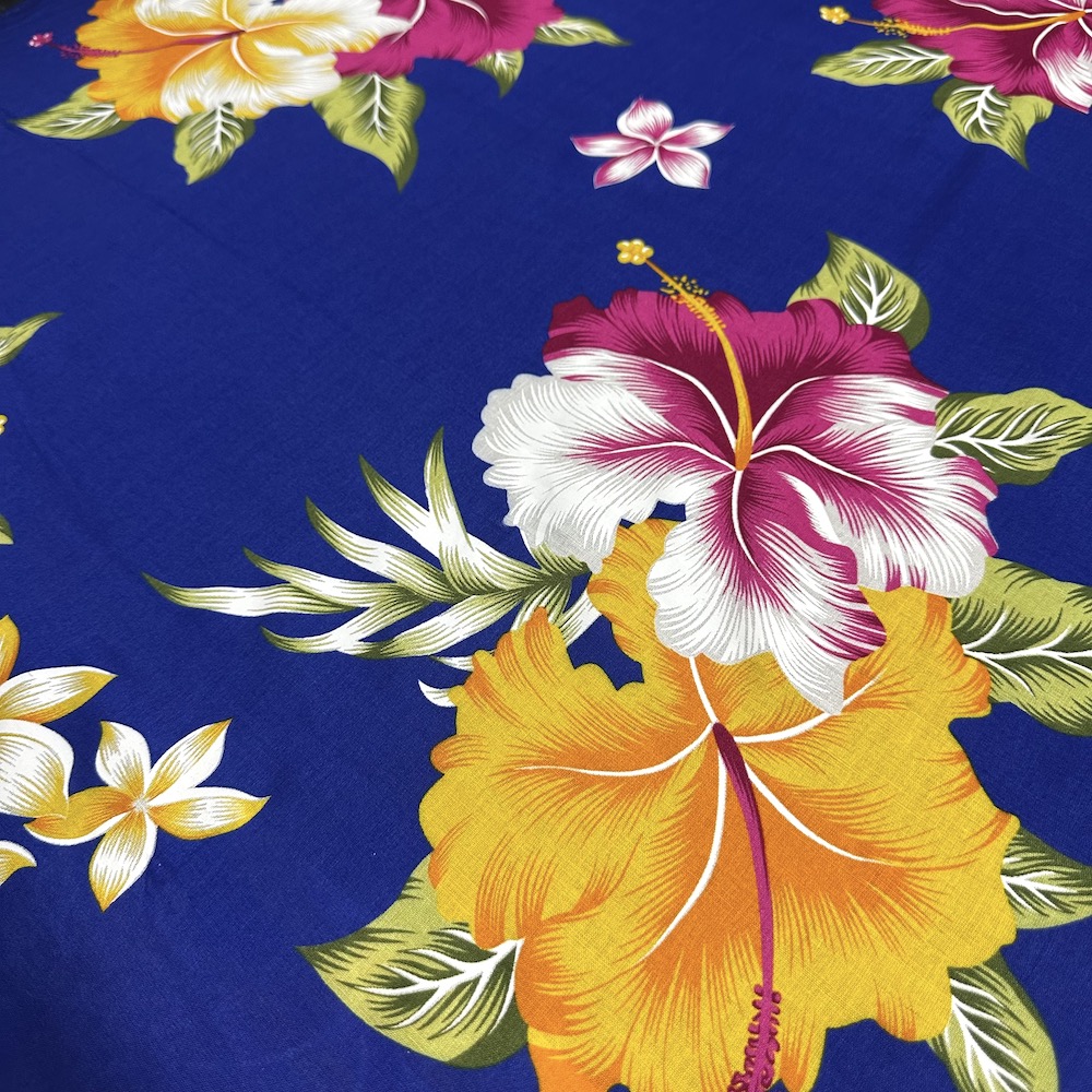 Fibrane Imprimée Hibiscus Deux Tons — vue 3