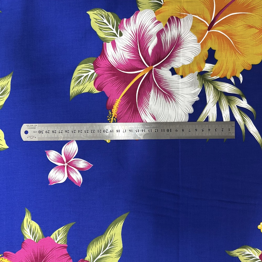 Fibrane Imprimée Hibiscus Deux Tons — vue 4