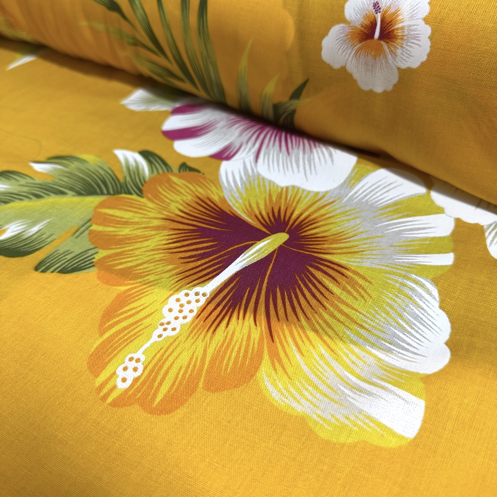 Fibrane Imprimée Hibiscus Deux Tons — vue 5