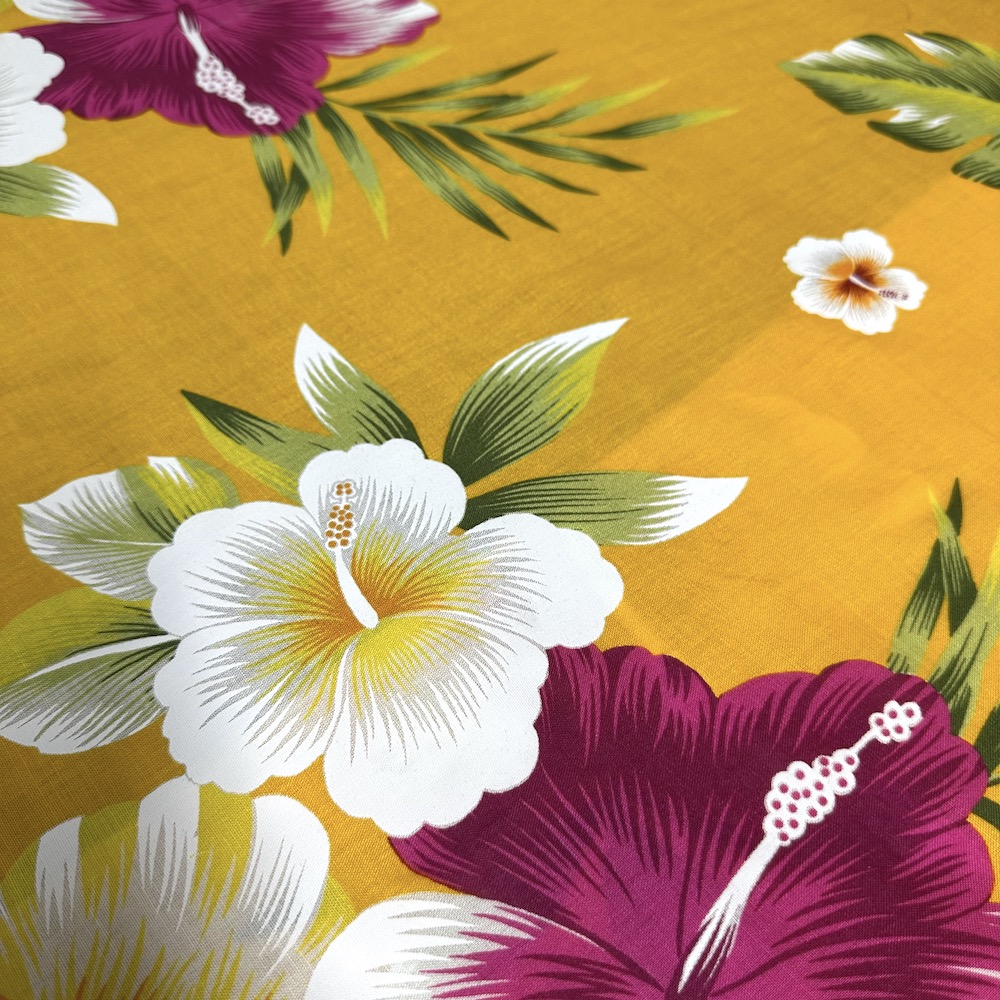 Fibrane Imprimée Hibiscus Deux Tons — vue 7