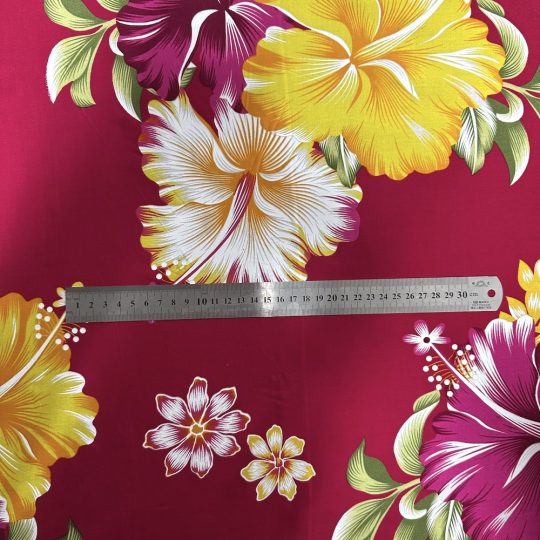 Fibrane Imprimée Hibiscus Deux Tons — vue 9