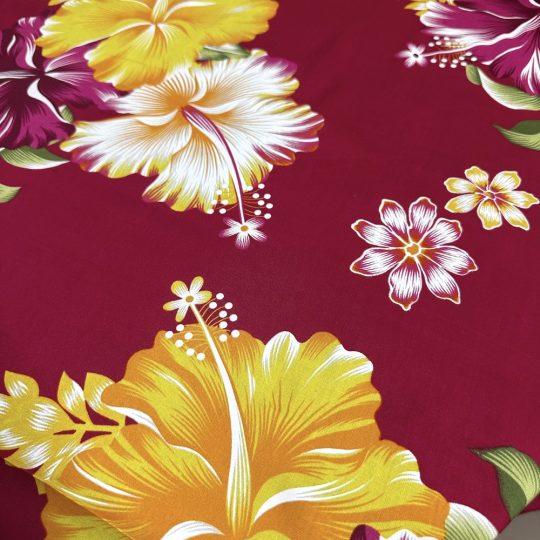 Fibrane Imprimée Hibiscus Deux Tons — vue 10