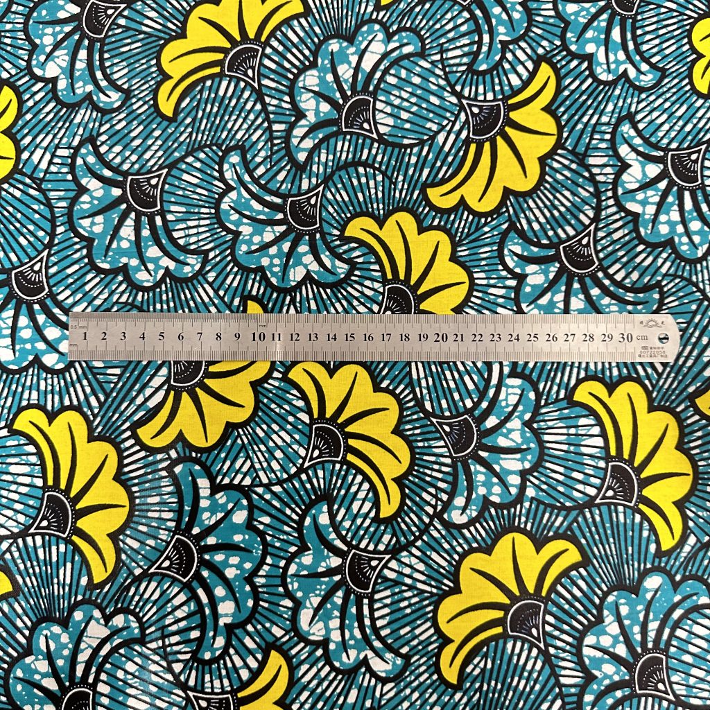 Tissu Africain Motif Floral Mariage Multicolore — vue 12