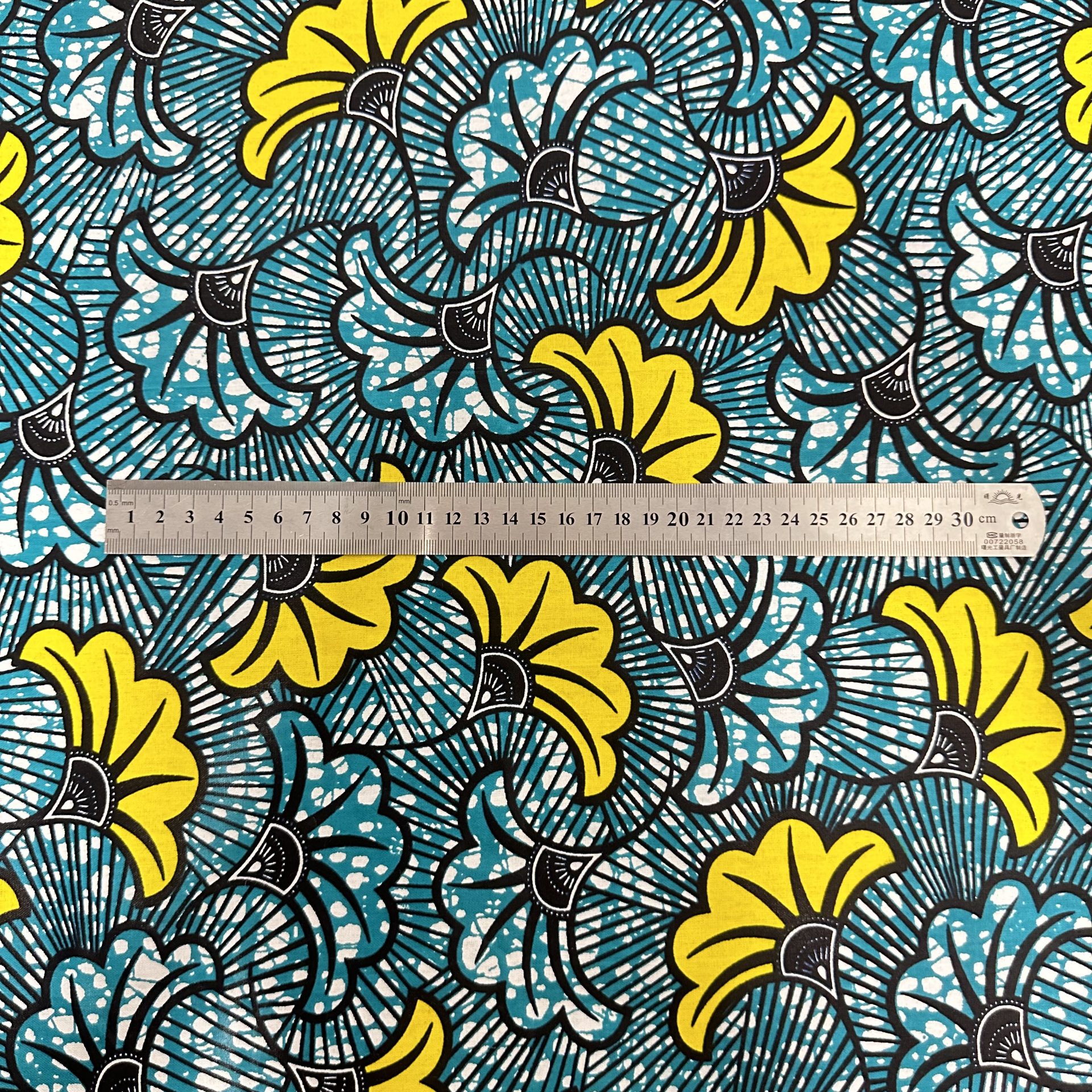 Tissu Africain Motif Floral Mariage Multicolore — vue 12