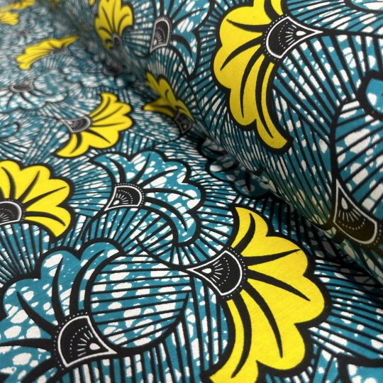 Tissu Africain Motif Floral Mariage Multicolore
