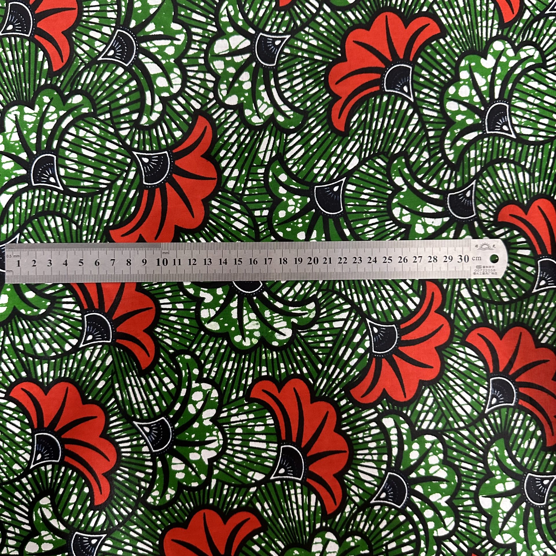 Tissu Africain Motif Floral Mariage Multicolore — vue 10