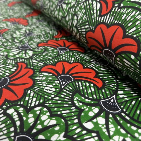 Tissu Africain Motif Floral Mariage Multicolore — vue 8