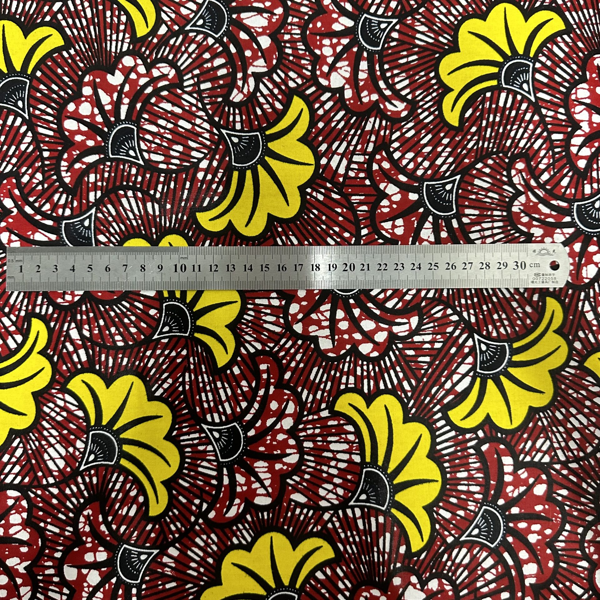 Tissu Africain Motif Floral Mariage Multicolore — vue 7