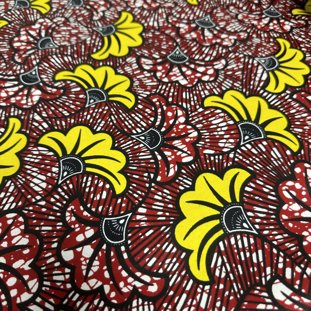 Tissu Africain Motif Floral Mariage Multicolore — vue 6