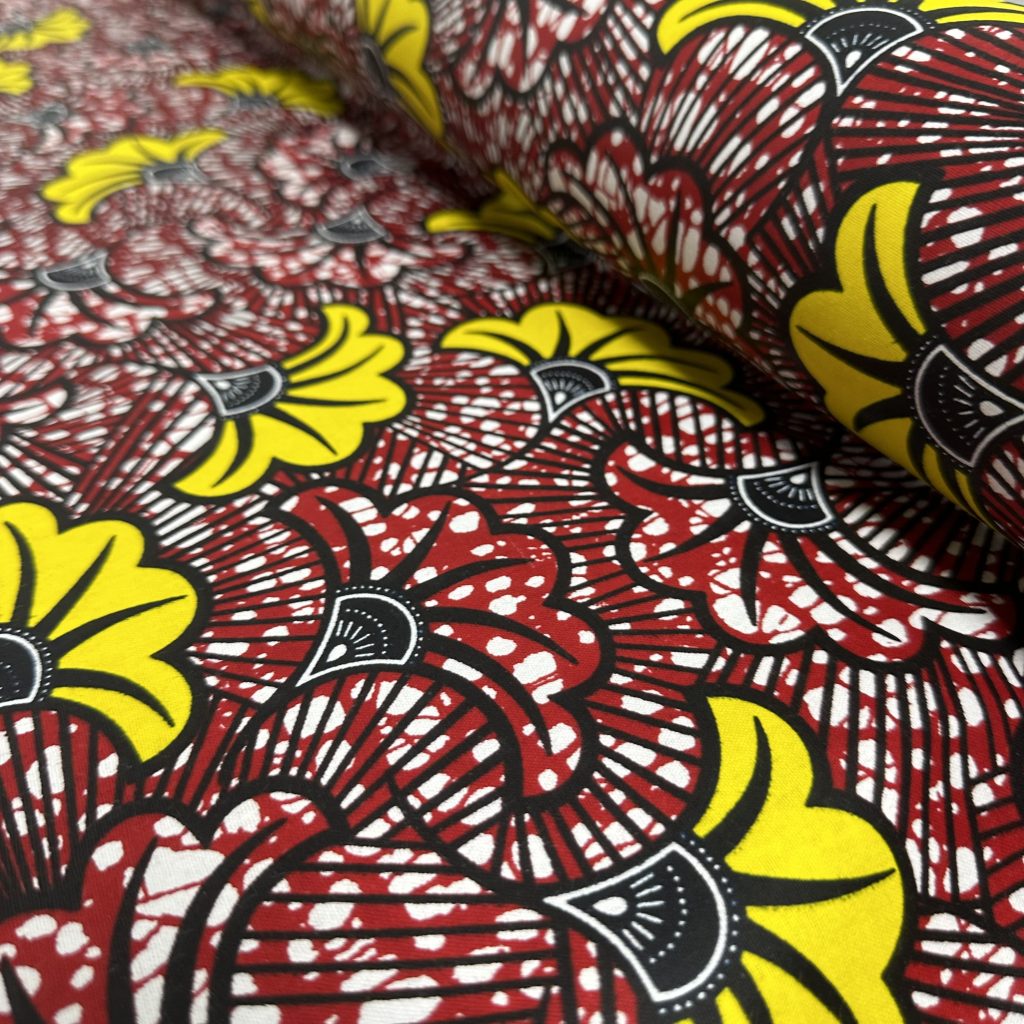 Tissu Africain Motif Floral Mariage Multicolore — vue 5
