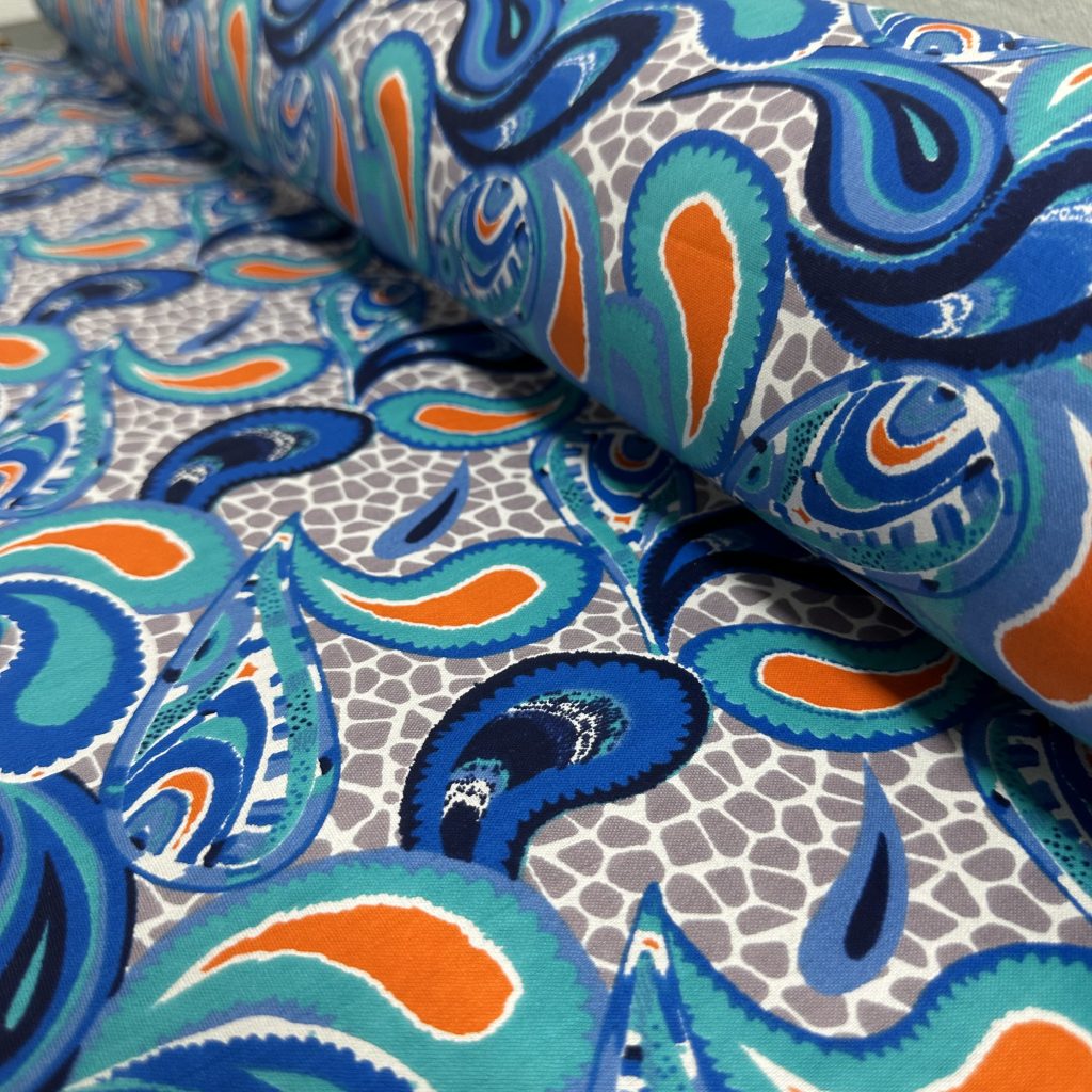 Tissu Africain Motif Gouttes Multicolore — vue 11